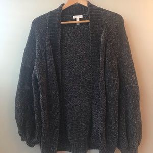 Leith balloon sleeve sweater cardigan